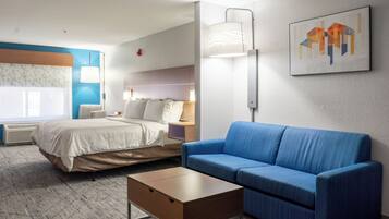 Pillowtop beds, desk, laptop workspace, blackout drapes