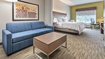 Pillowtop beds, desk, laptop workspace, blackout drapes