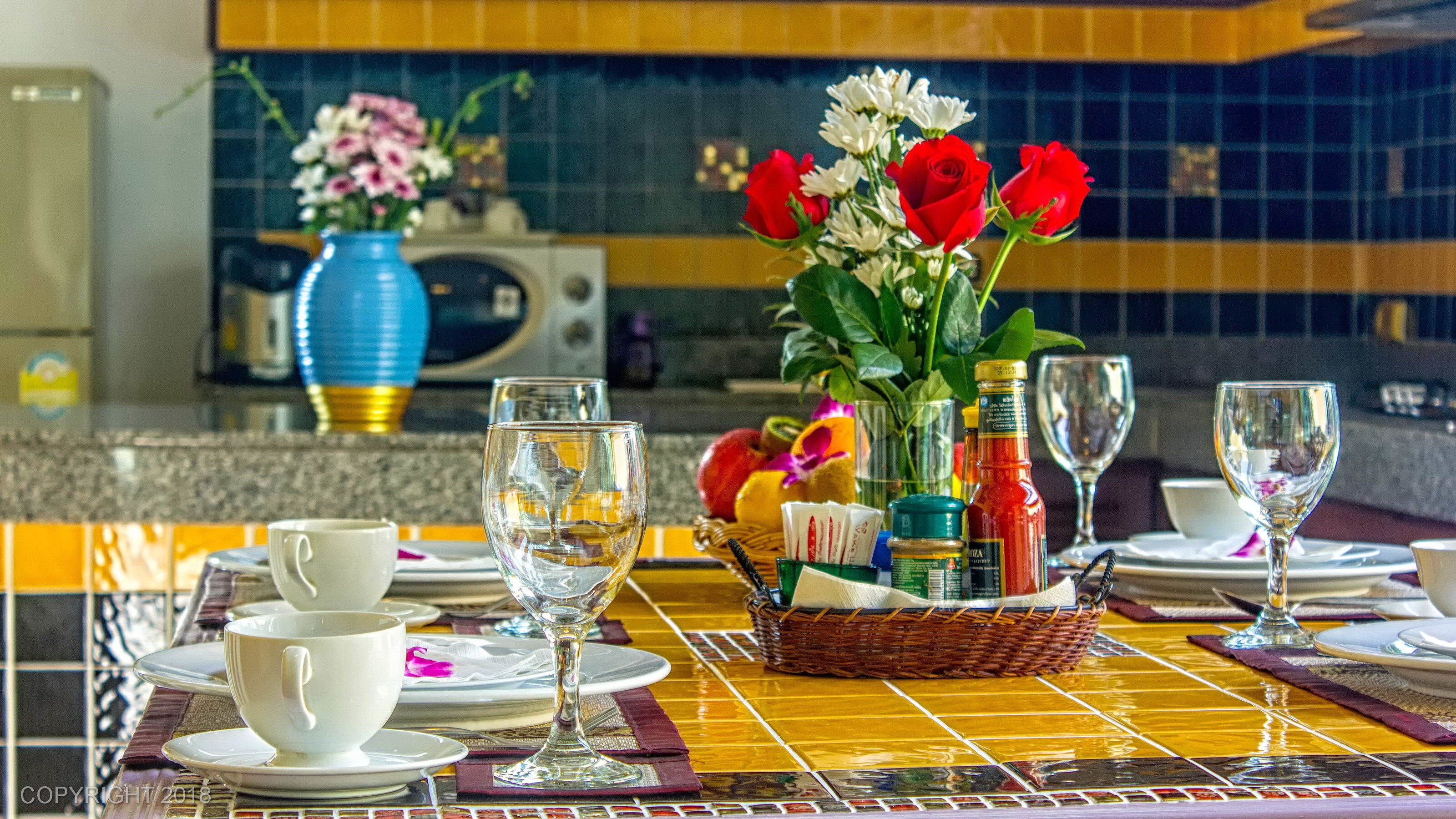 premium villa, 1 bedroom, pool view | in-room dining