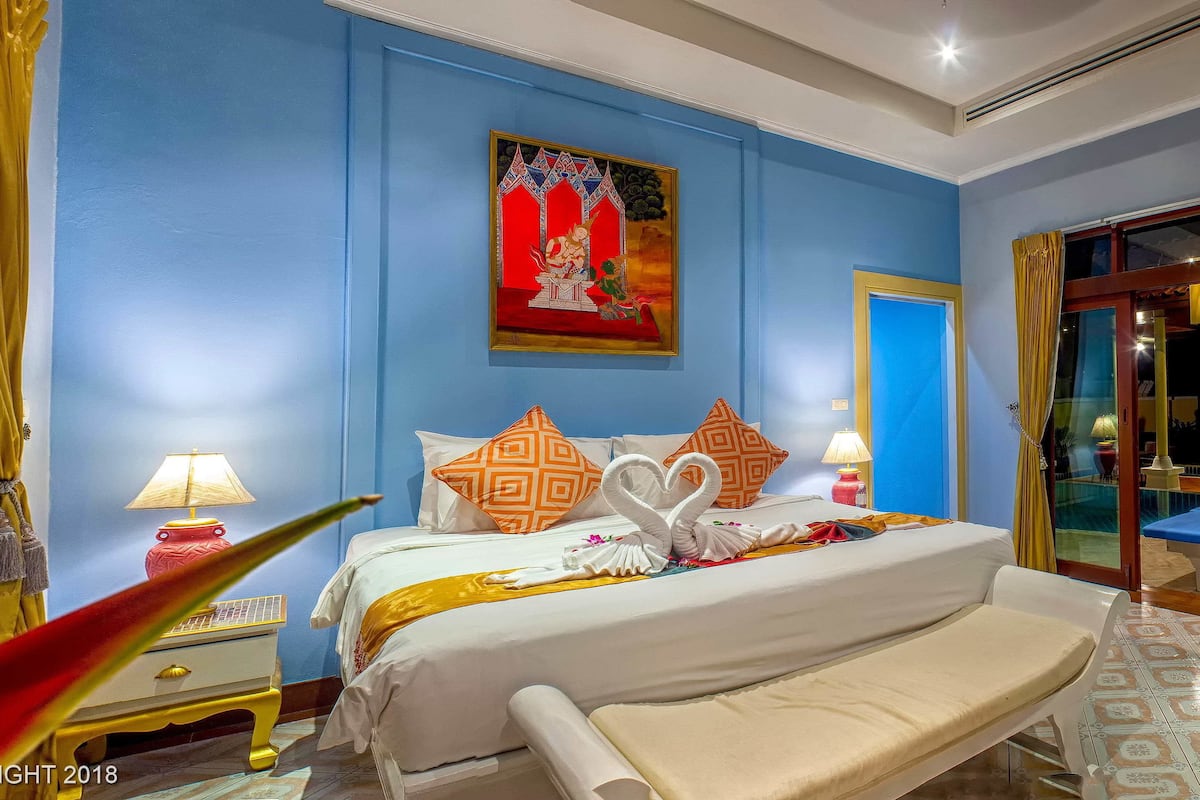 villa, 3 bedrooms, private pool | premium bedding, down duvets, memory-foam beds, in-room safe