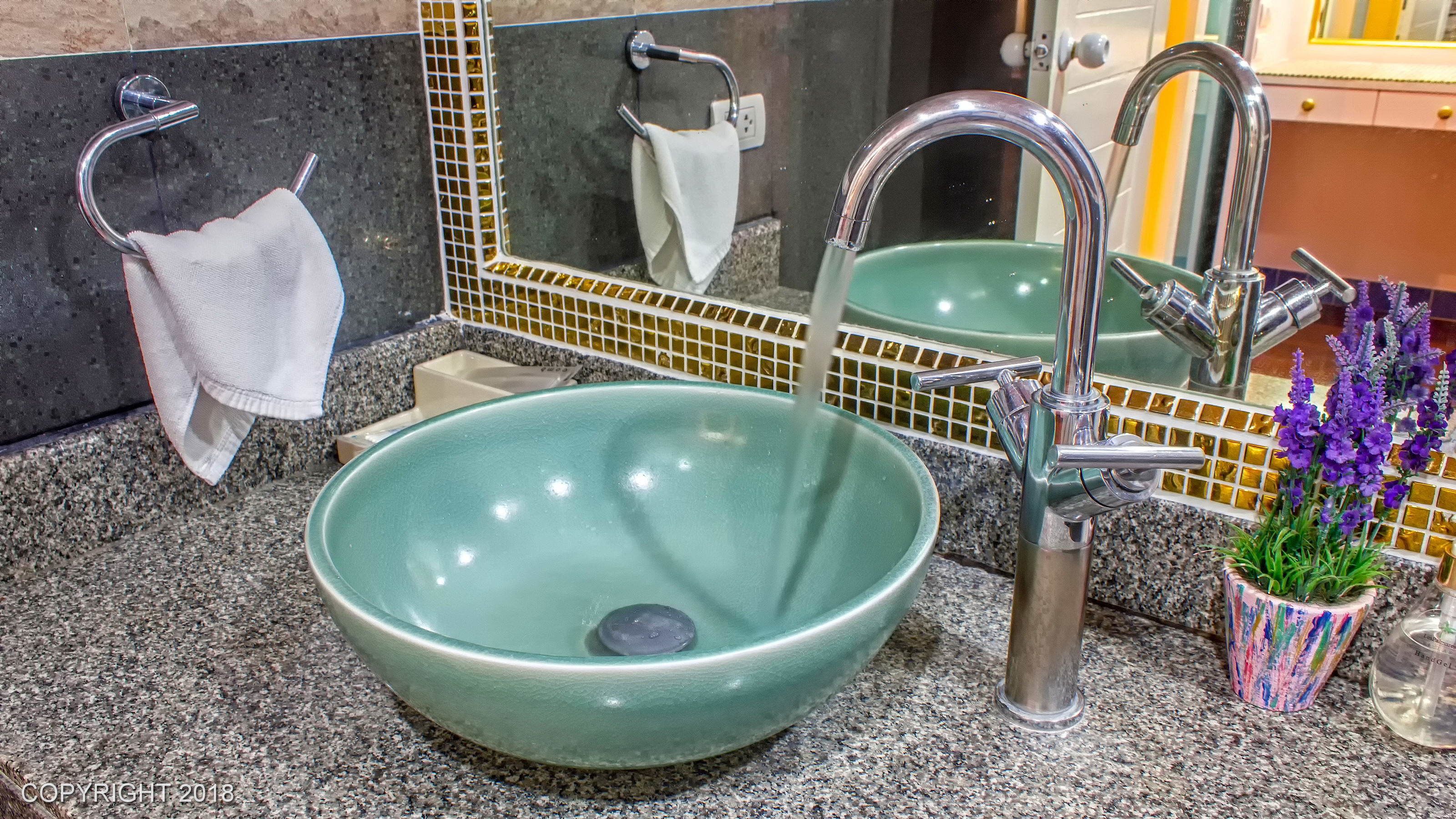 villa, 3 bedrooms, private pool | bathroom sink