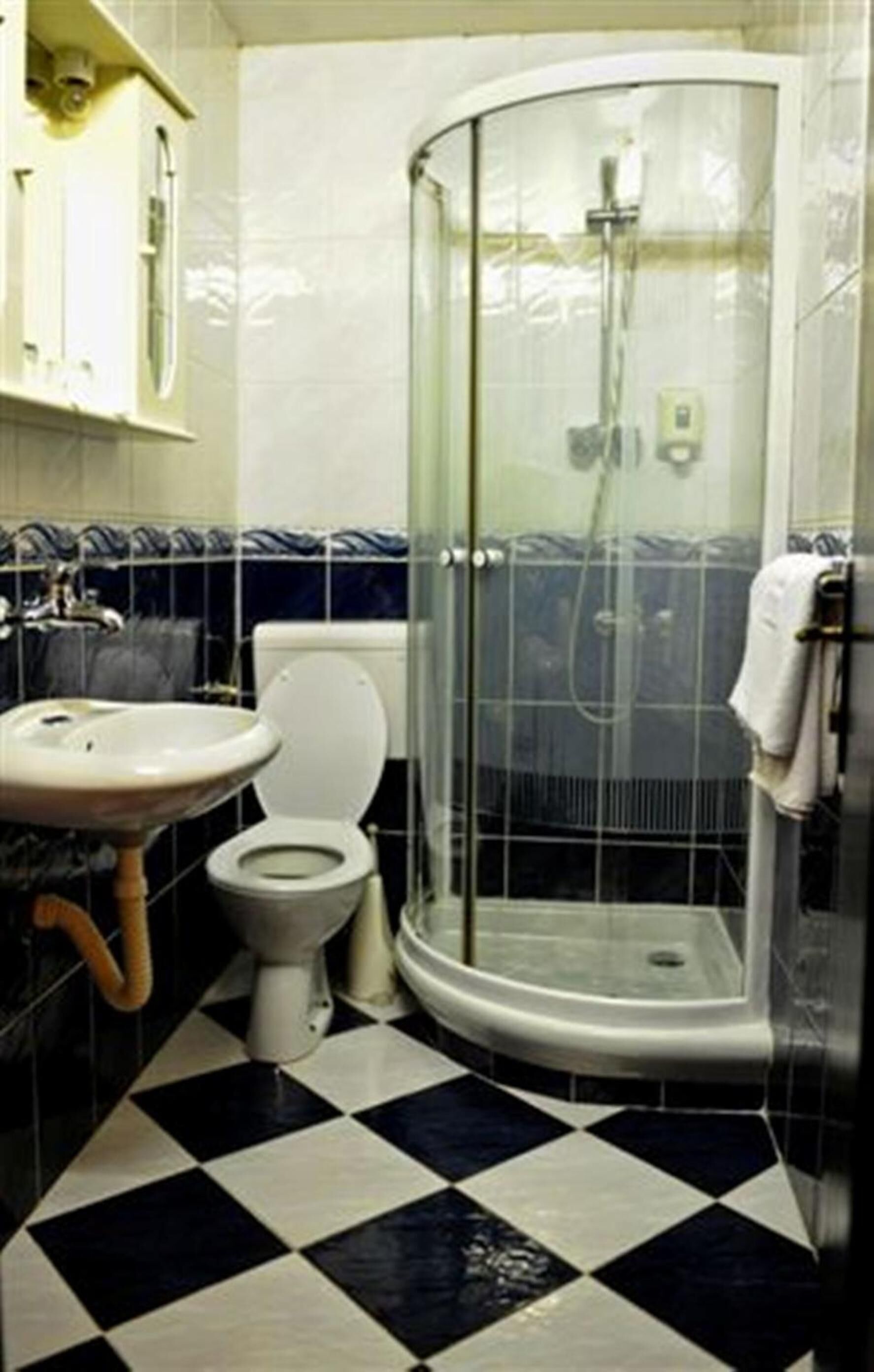 shower, free toiletries, hair dryer, slippers