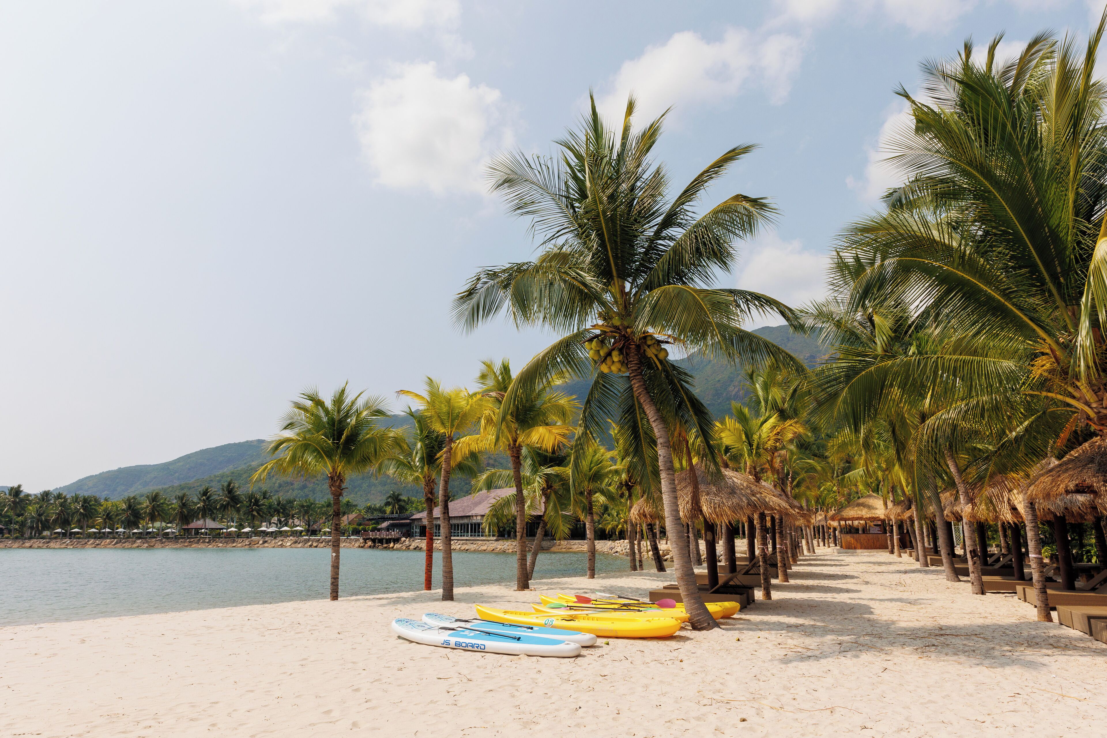 beach nearby, white sand