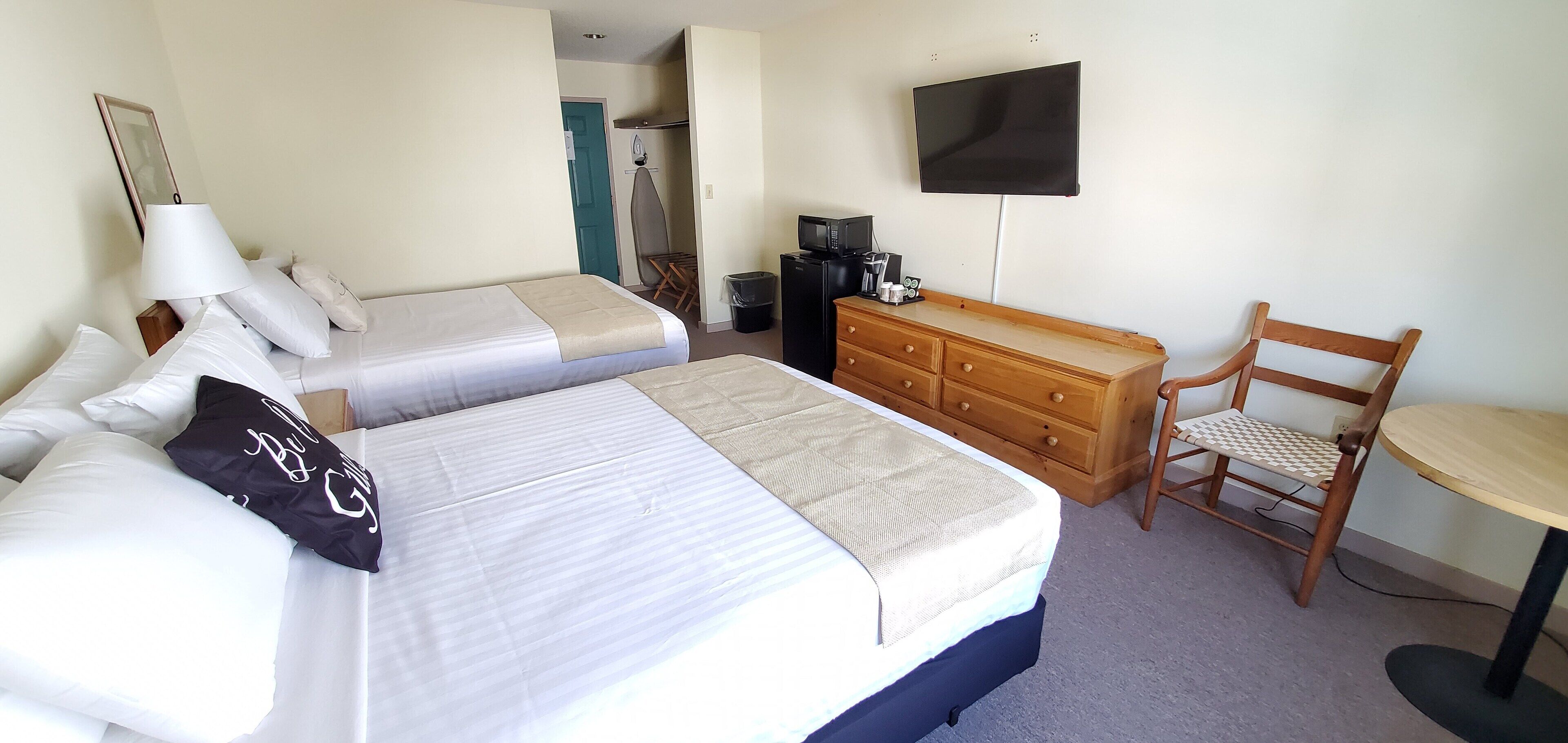 classic quadruple room, 2 queen beds | pillow-top beds, blackout curtains, soundproofing, iron/ironing board