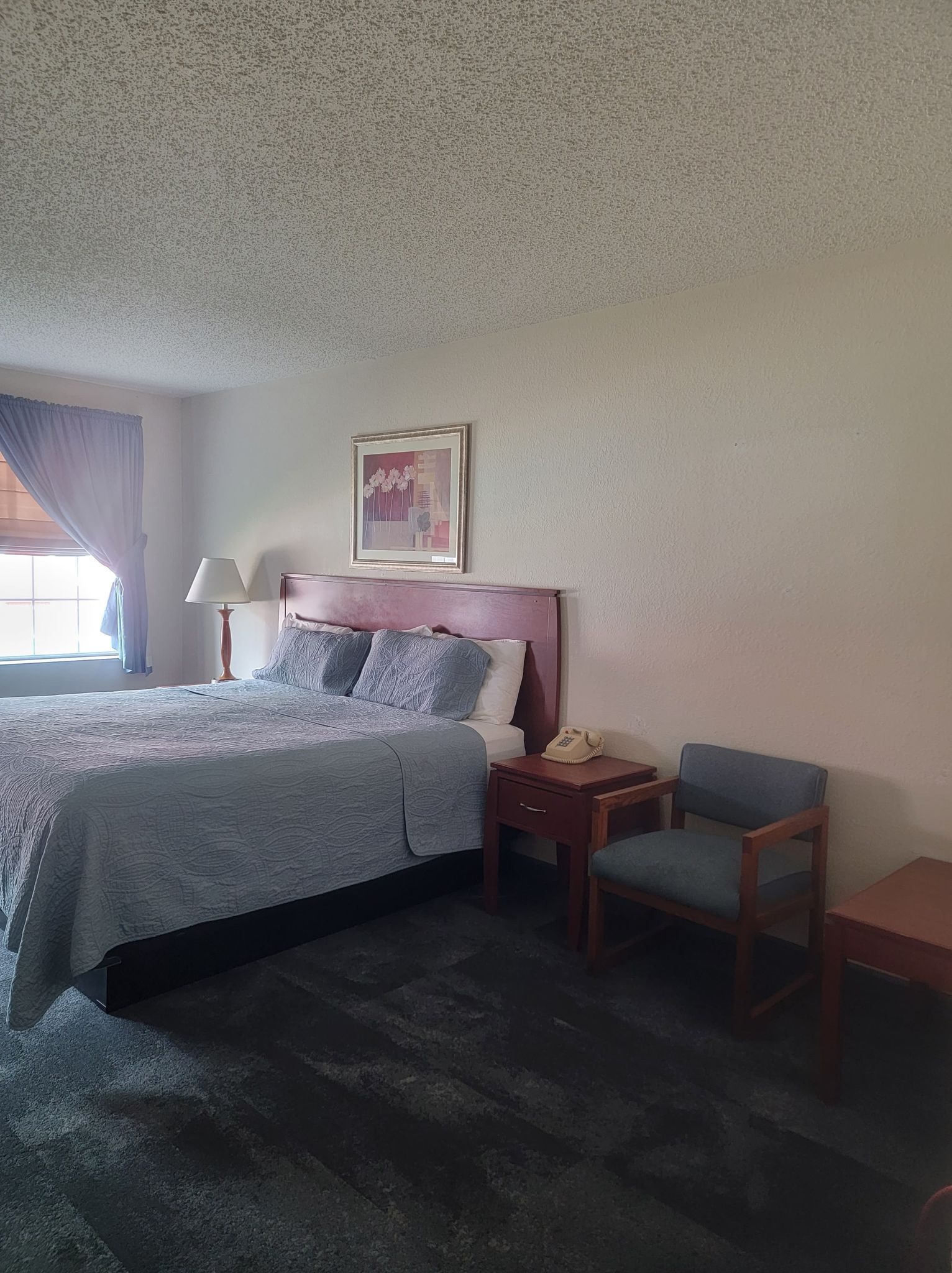 standard single room, 1 king bed, non smoking, refrigerator & microwave | free wifi, bed sheets