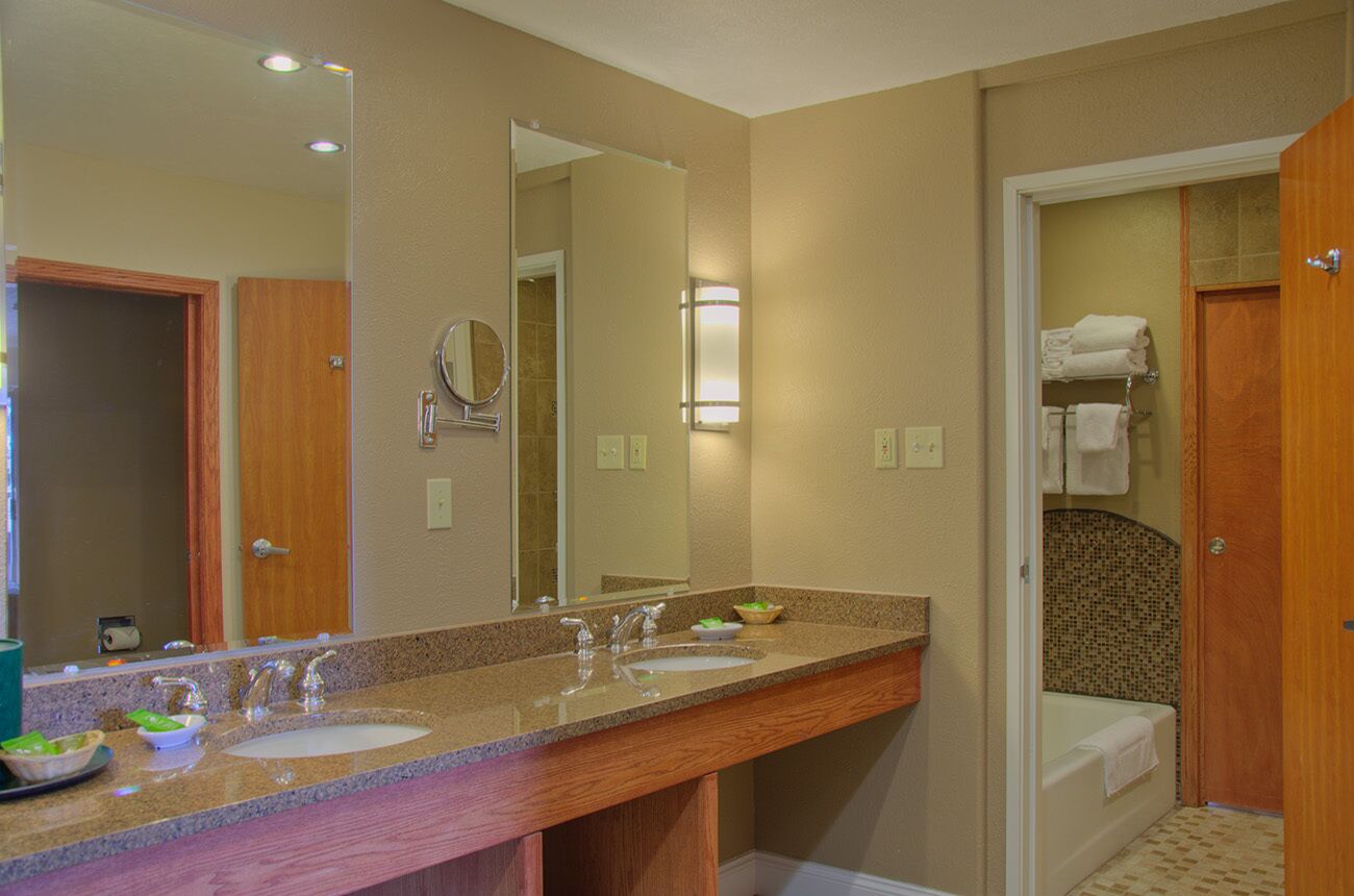 family suite | bathroom | combined shower/bathtub, free toiletries, hair dryer, towels