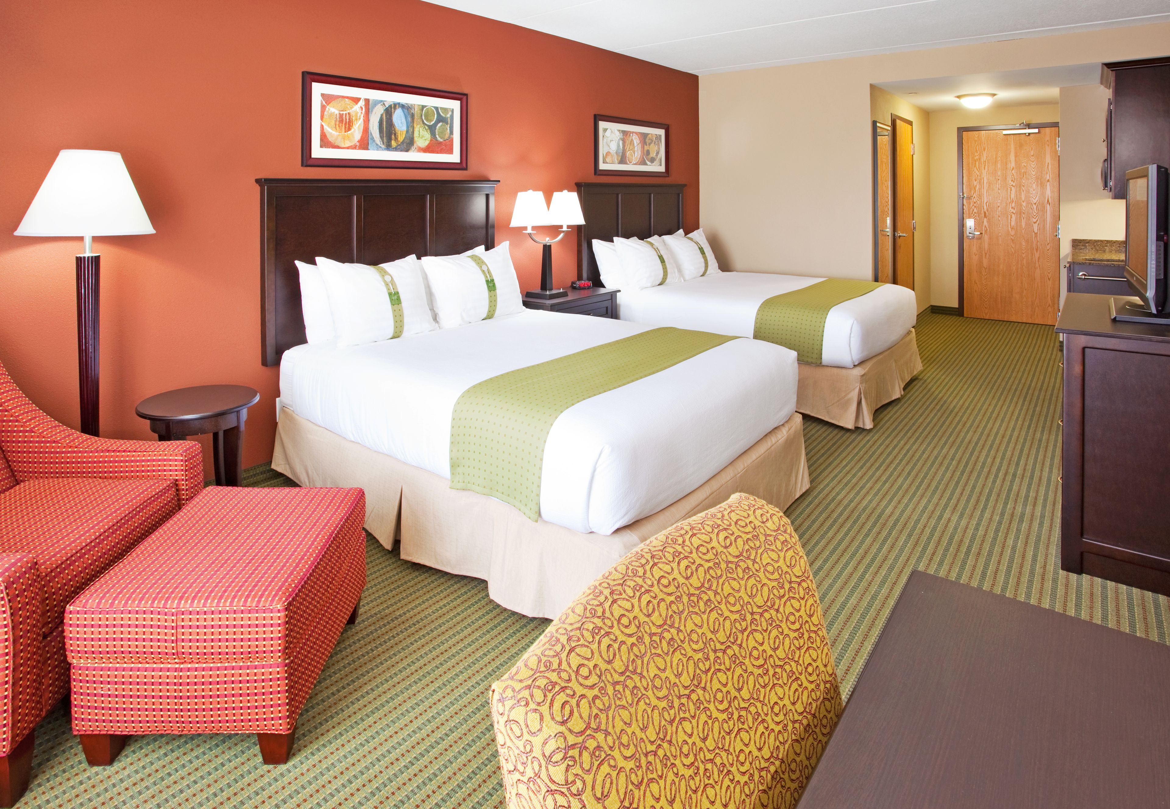 Standard Room, 2 Queen Beds, Accessible (Communications) | Desk, blackout drapes, iron/ironing board, free cribs/infant beds