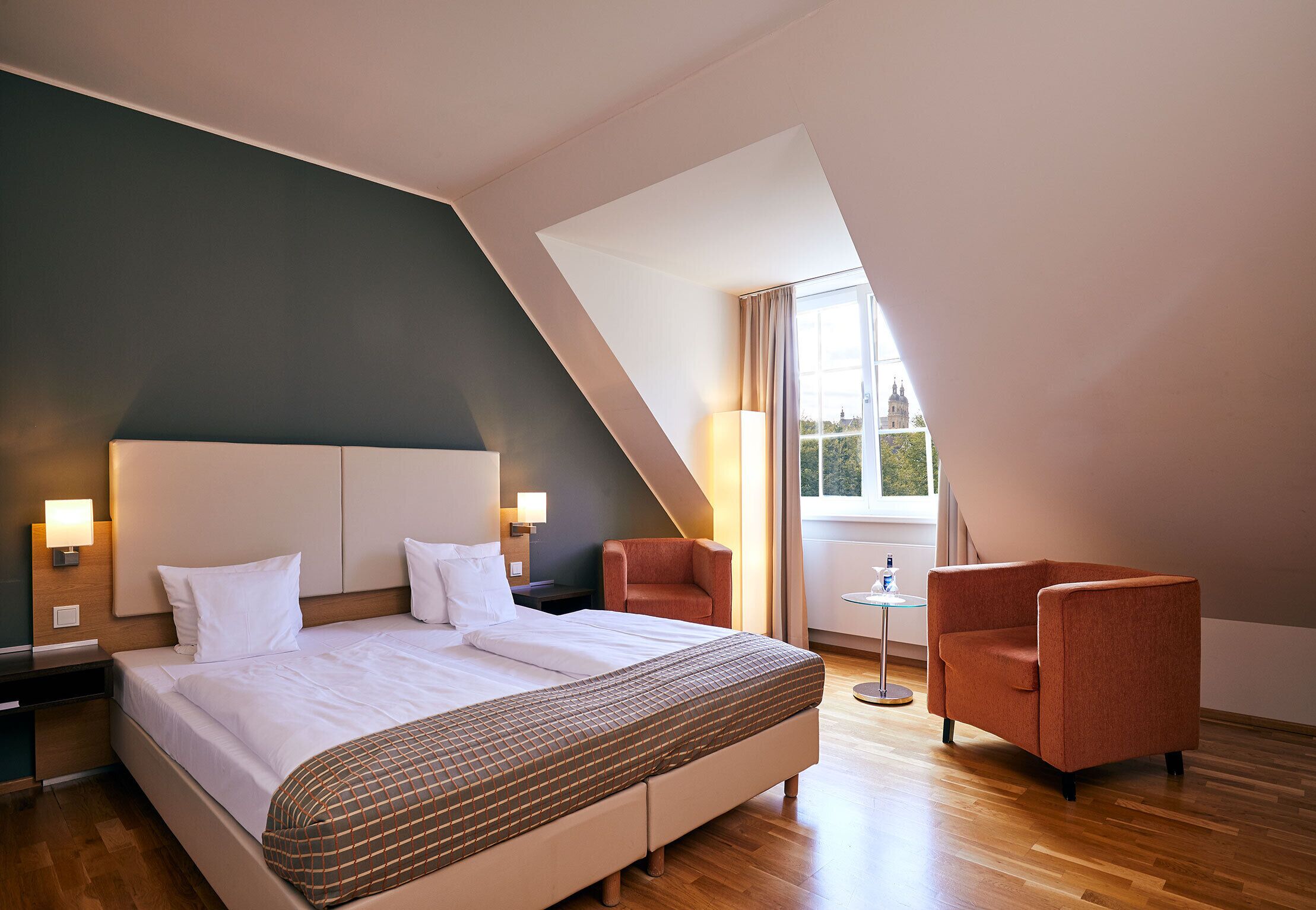 comfort double room | in-room safe, desk, blackout curtains, wheelchair access