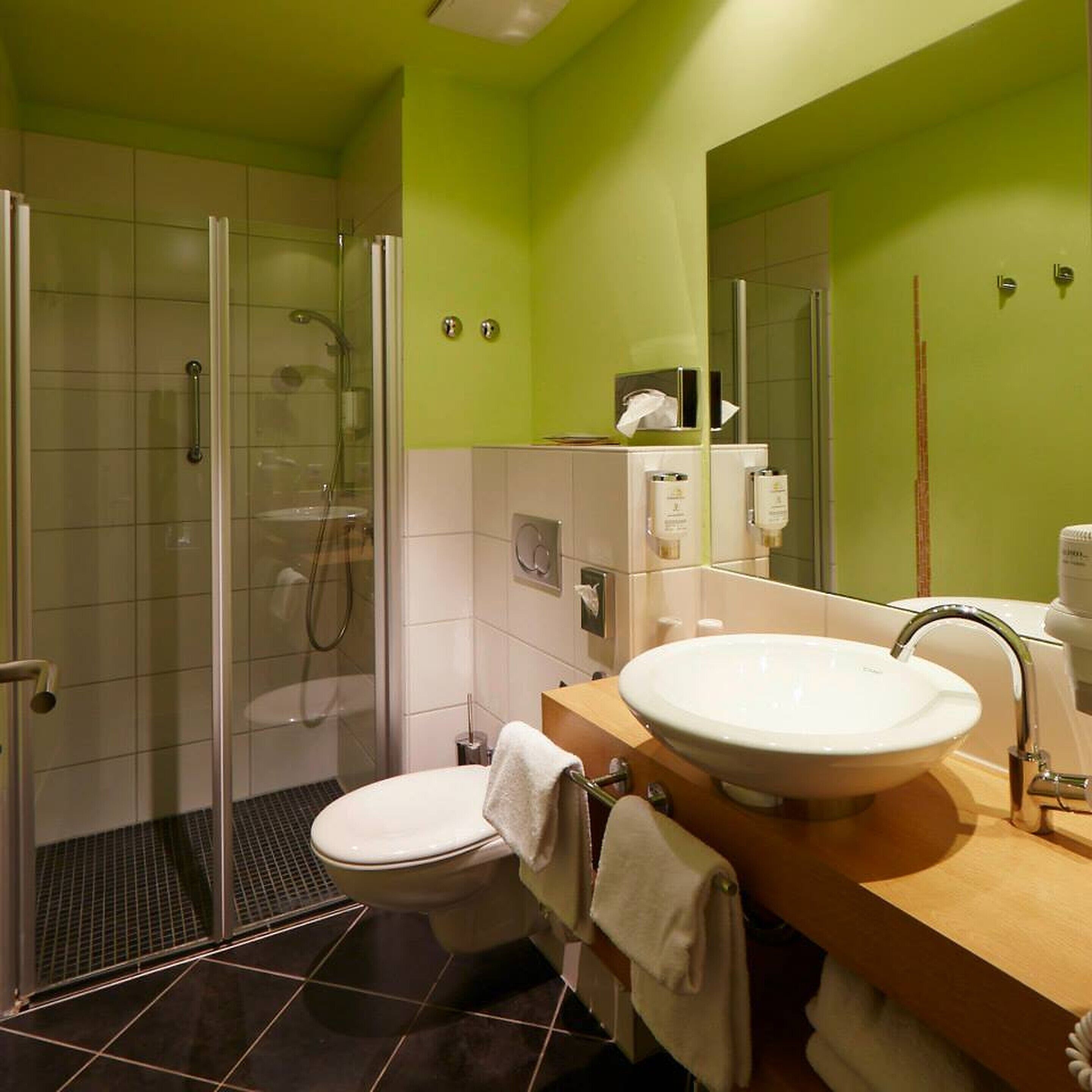 free toiletries, hair dryer, dressing gowns, slippers