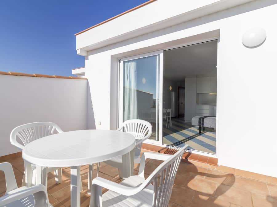 Superior Apartment, 1 Bedroom, Kitchen, City View | Terrace/patio