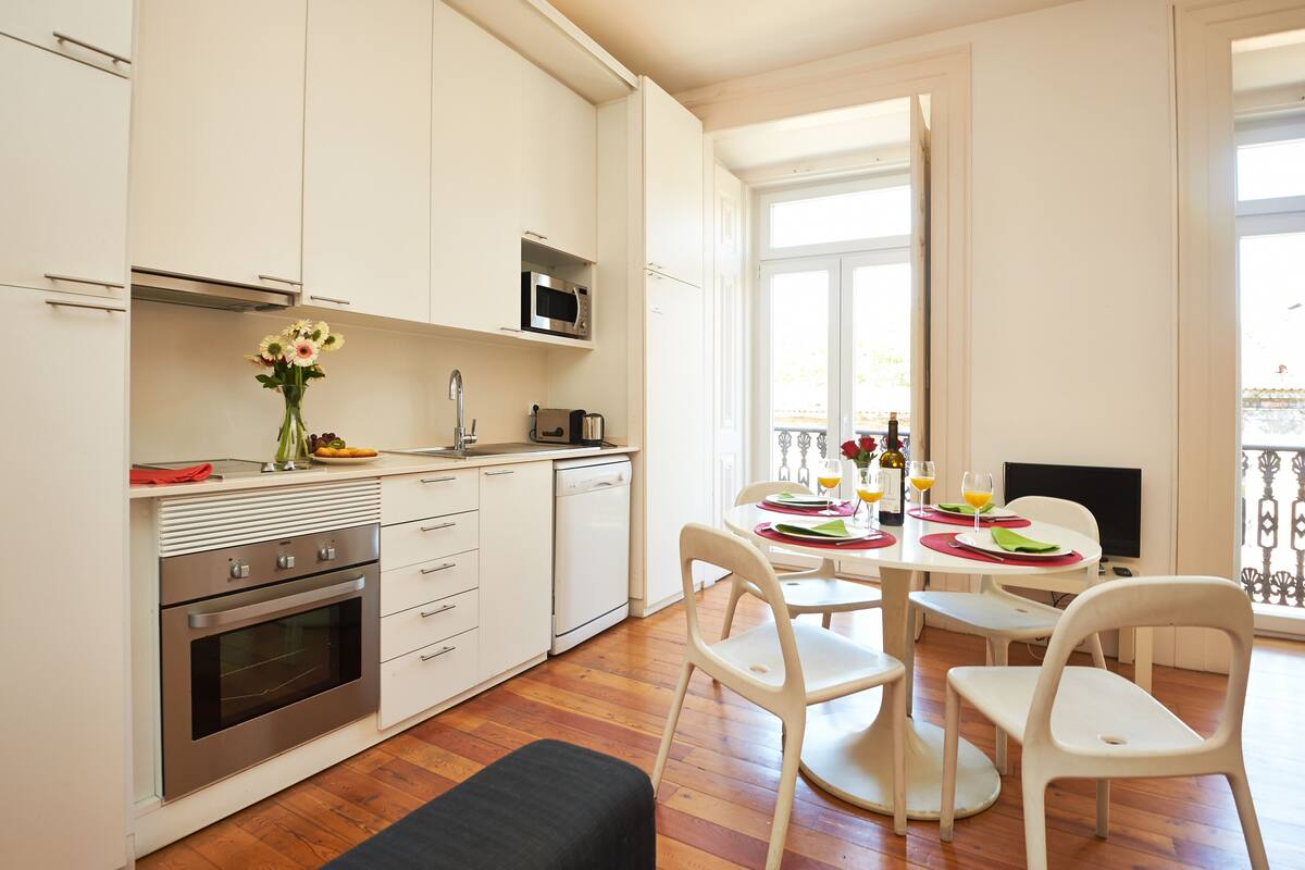 Coffee/tea maker, fridge, microwave, dishwasher