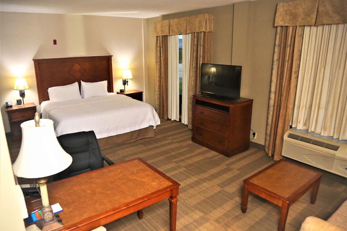 one king bed studio suite non smoking | 1 bedroom, in-room safe, blackout curtains, iron/ironing board