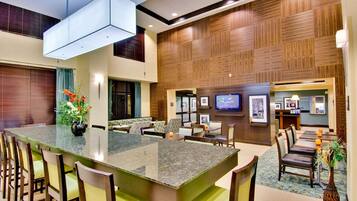 Free daily buffet breakfast