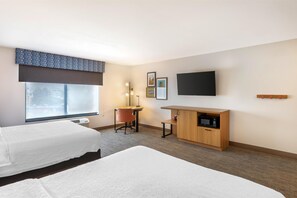 Room, 2 Queen Beds, Accessible, Non Smoking | Down duvets, desk, laptop workspace, blackout curtains - Hampton Inn & Suites Moreno Valley (Moreno Valley)
