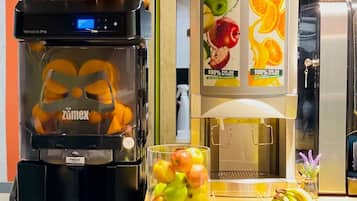 Daily buffet breakfast (EUR 8.40 per person)