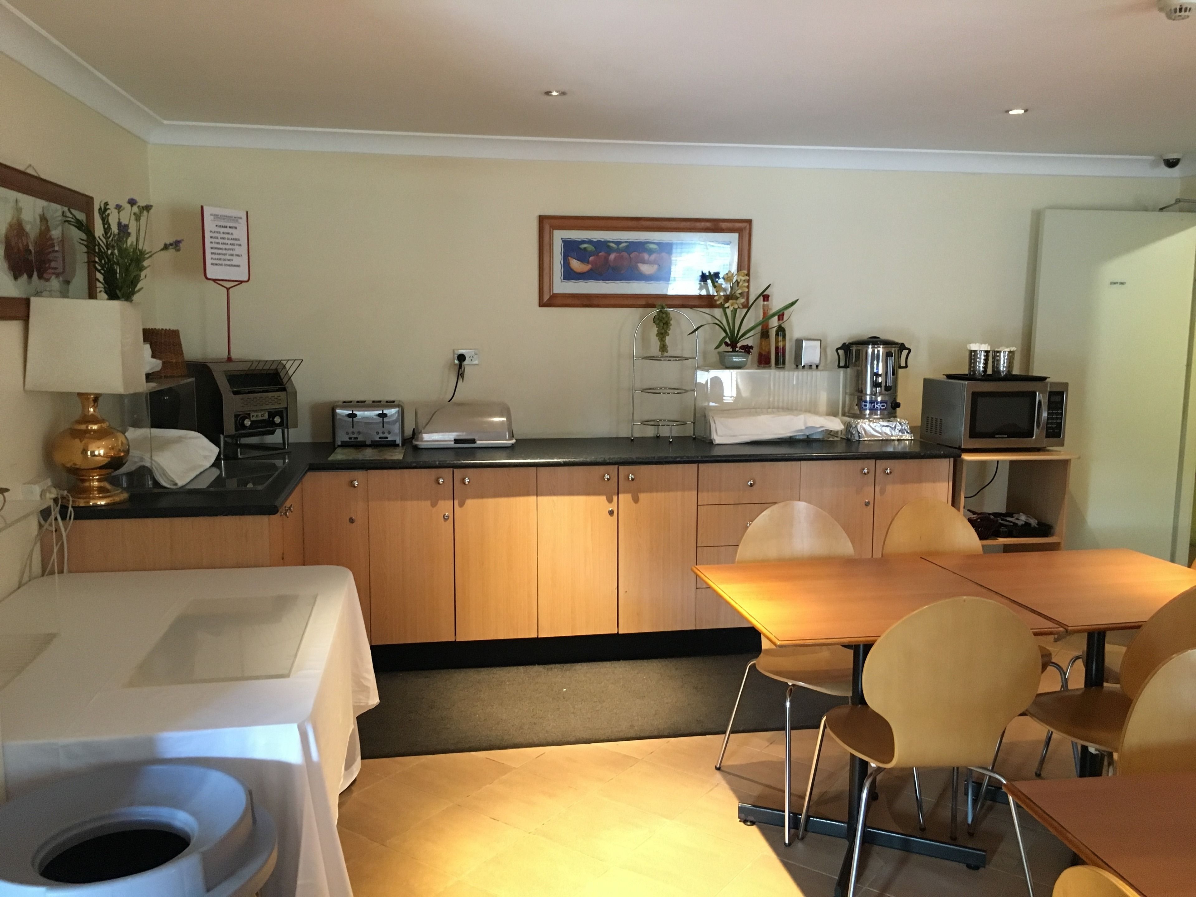 Daily continental breakfast (AUD 12.50 per person)