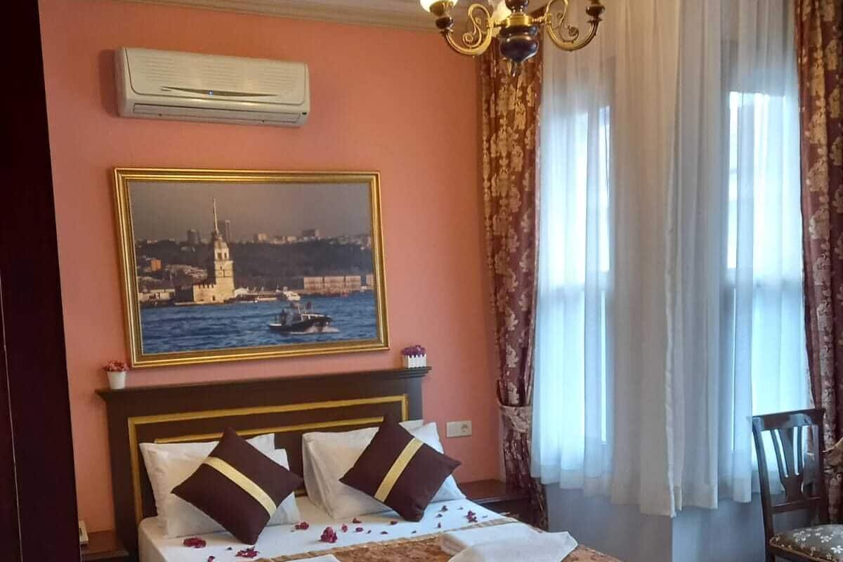 Premium bedding, memory foam beds, in-room safe, blackout drapes