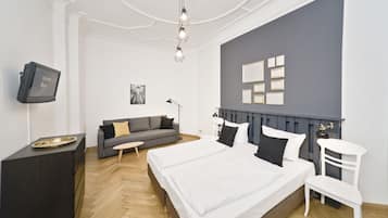 Studio, 42 m² | Allergikerbettwaren, individuell dekoriert, individuell eingerichtet