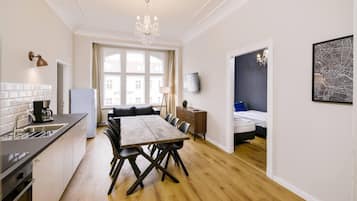 Familienapartment, 2 Schlafzimmer (84 sqm) | Allergikerbettwaren, individuell dekoriert, individuell eingerichtet