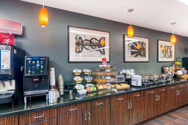 Free daily buffet breakfast