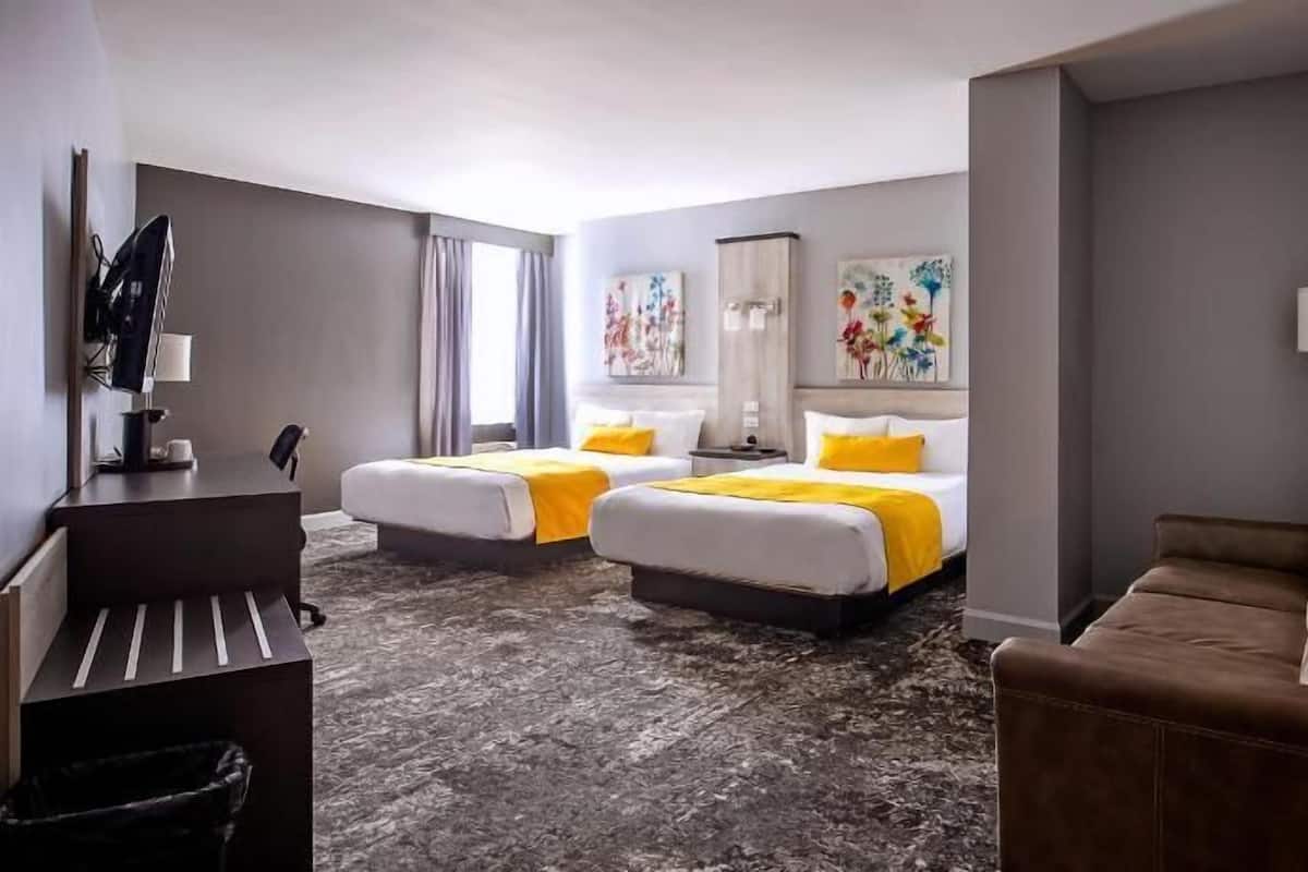 Premium bedding, desk, iron/ironing board, free WiFi