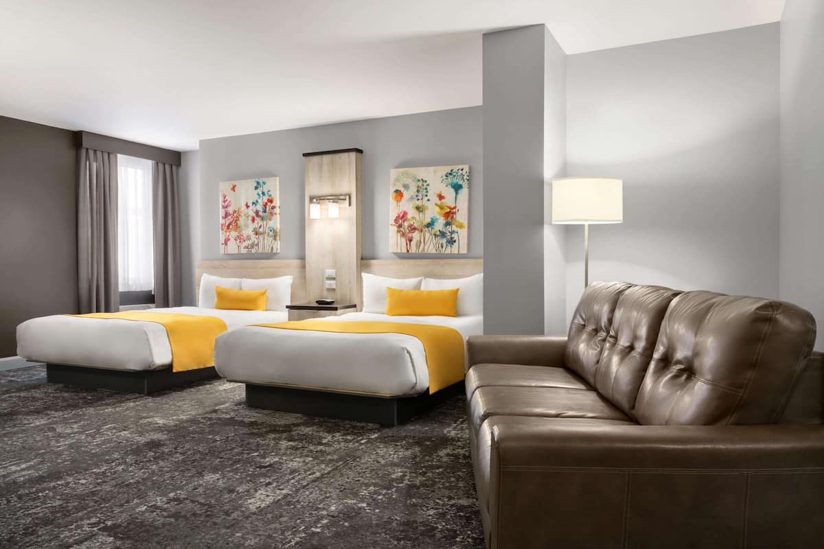 Room, 2 Queen Beds, Accessible, Non Smoking | Premium bedding, desk, iron/ironing board, free WiFi