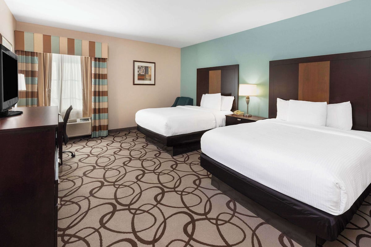Room, 2 Queen Beds, Non Smoking (Mobility Accessible) | Premium bedding, desk, blackout curtains, iron/ironing board