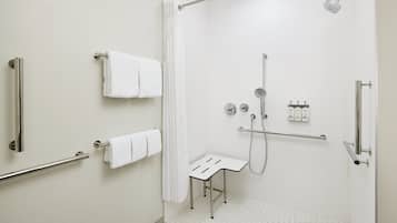 Standard Room, 1 King Bed, Accessible (Communications, Mobil, Roll-In Shower) | In-room safe, desk, laptop workspace, iron/ironing board
