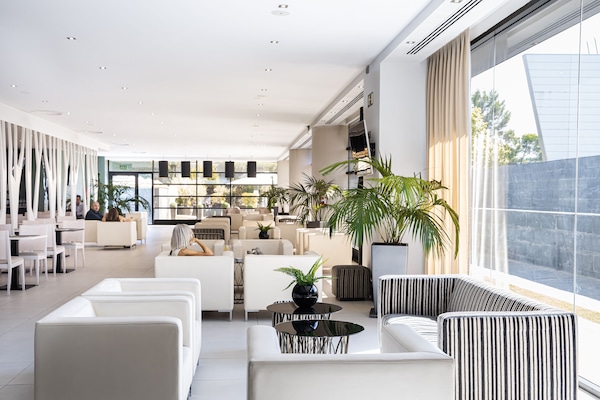 Breakfast, lunch, dinner served; Mediterranean cuisine, pool views