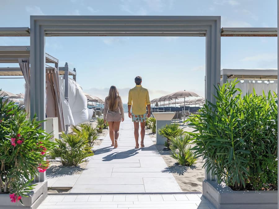 Private beach nearby, beach umbrellas, beach towels, beach bar