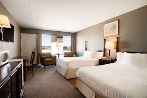 Room, 2 Double Beds, Non Smoking | Desk, laptop workspace, blackout drapes, iron/ironing board - Thriftlodge by Wyndham Regina North (Regina)