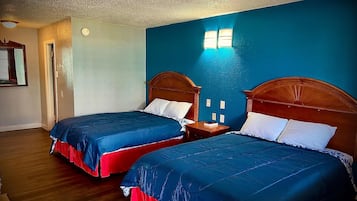 Basic Room, 2 Queen Beds, Non Smoking | Iron/ironing board, free WiFi, bed sheets