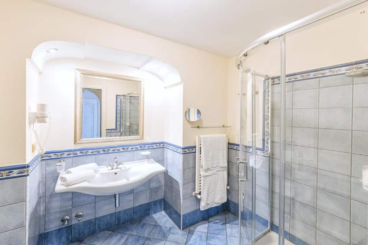 shower, free toiletries, hair dryer, bidet
