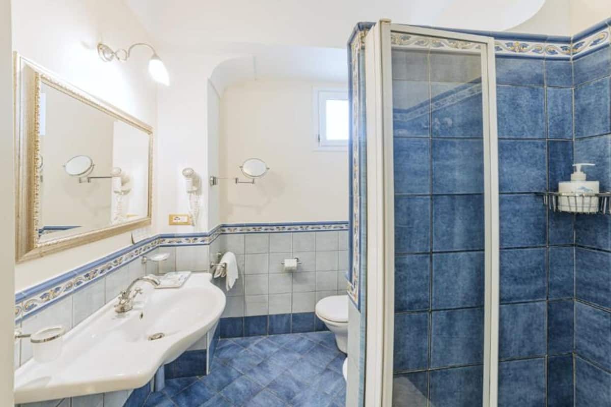 shower, free toiletries, hair dryer, bidet