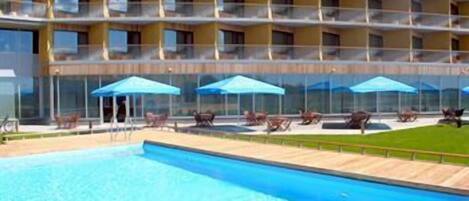 Indoor pool, outdoor pool