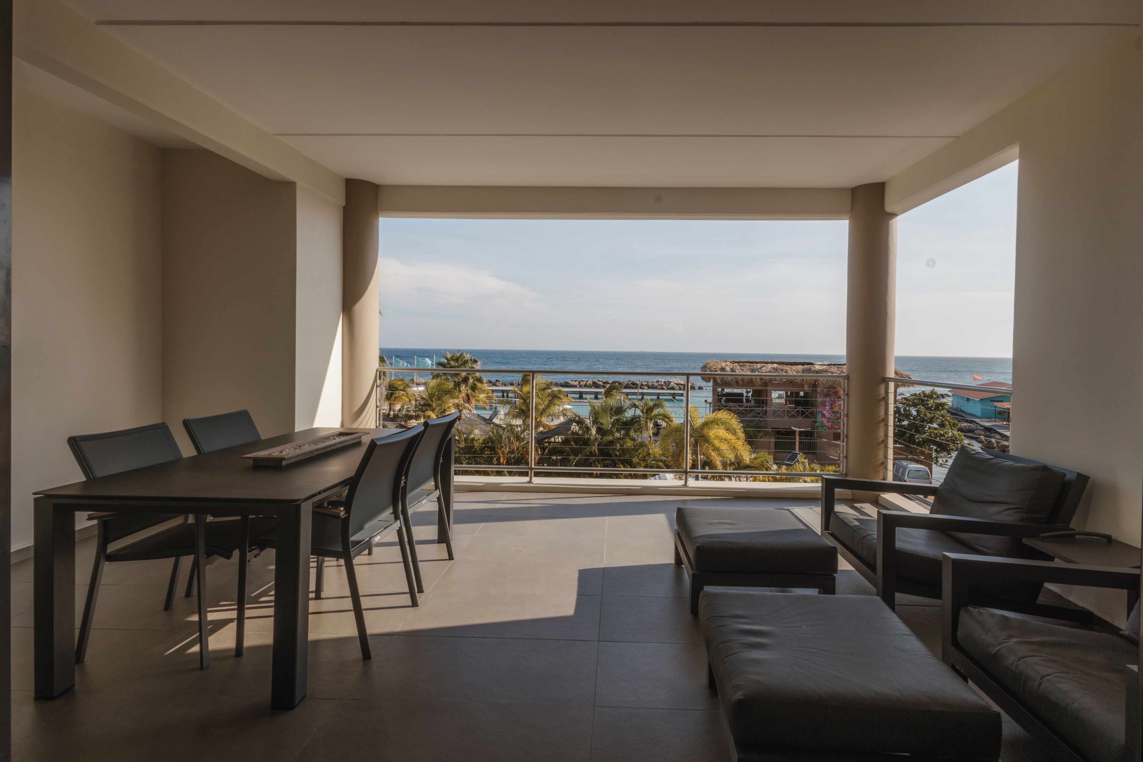 Appartement, 2 slaapkamers, uitzicht op zee | Terras