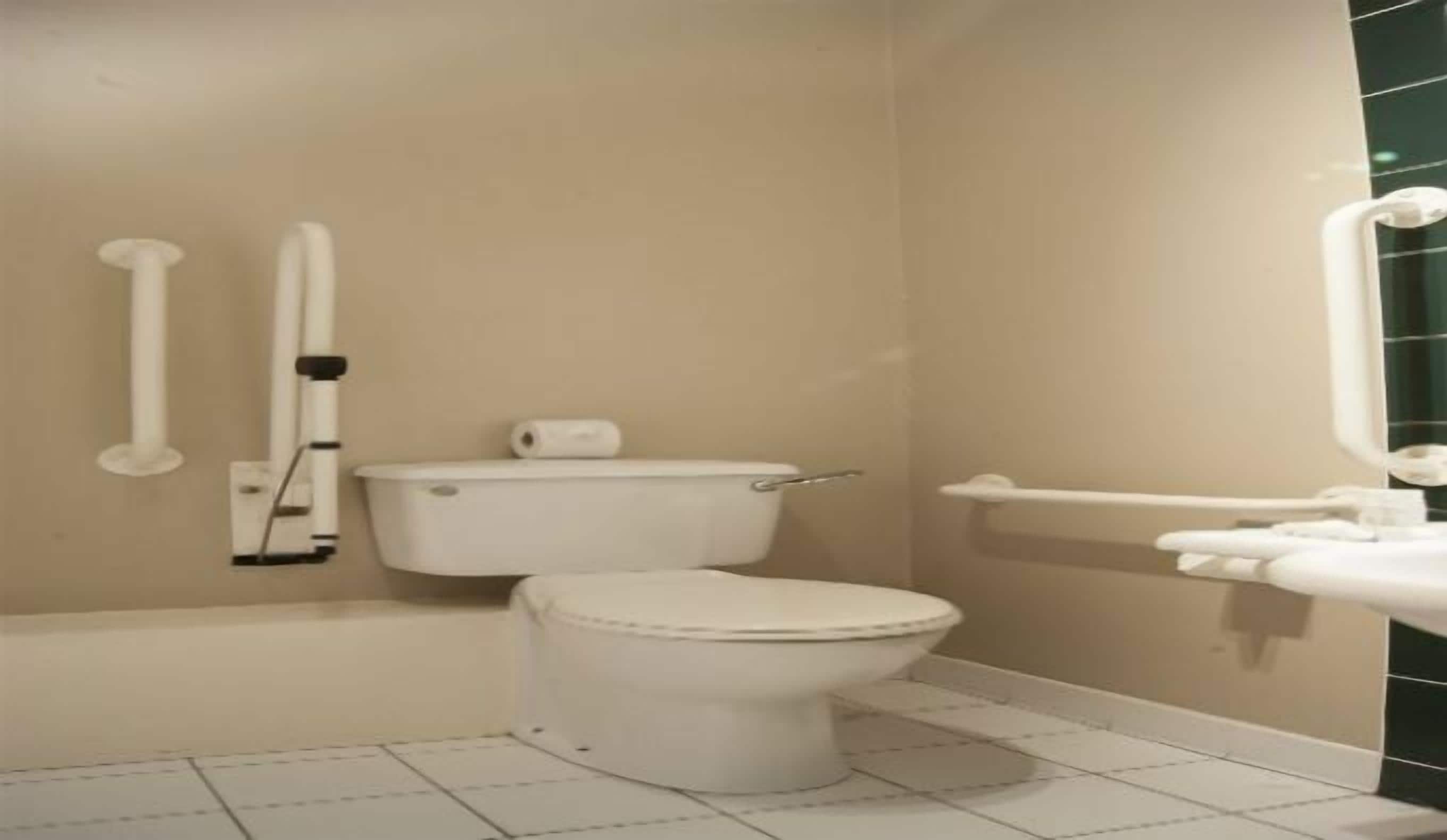 standard double room, accessible bathtub | bathroom | combined shower/bathtub, free toiletries, hair dryer, towels