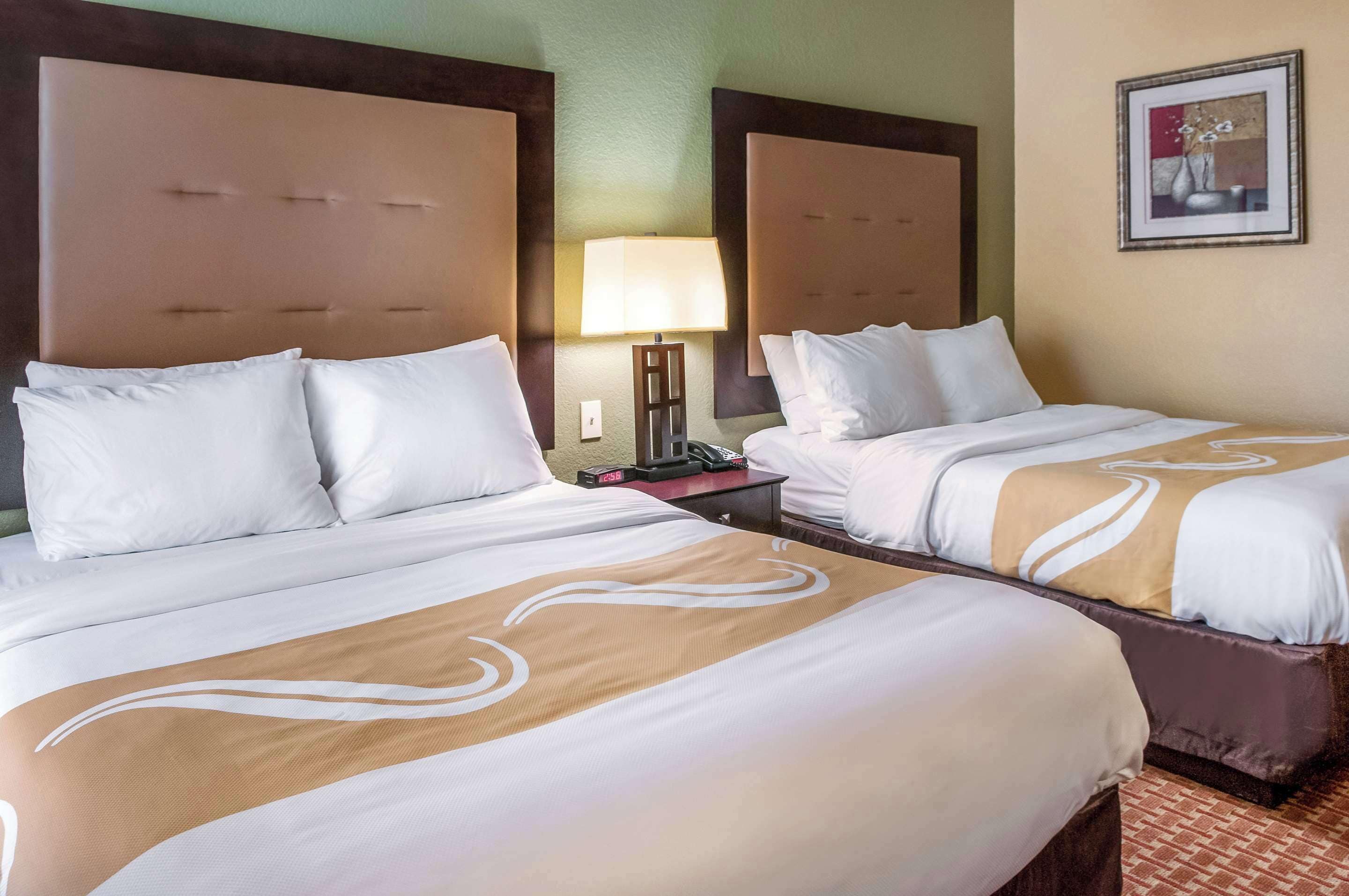 standard room, 2 queen beds, accessible, non smoking | pillow-top beds, in-room safe, desk, blackout curtains