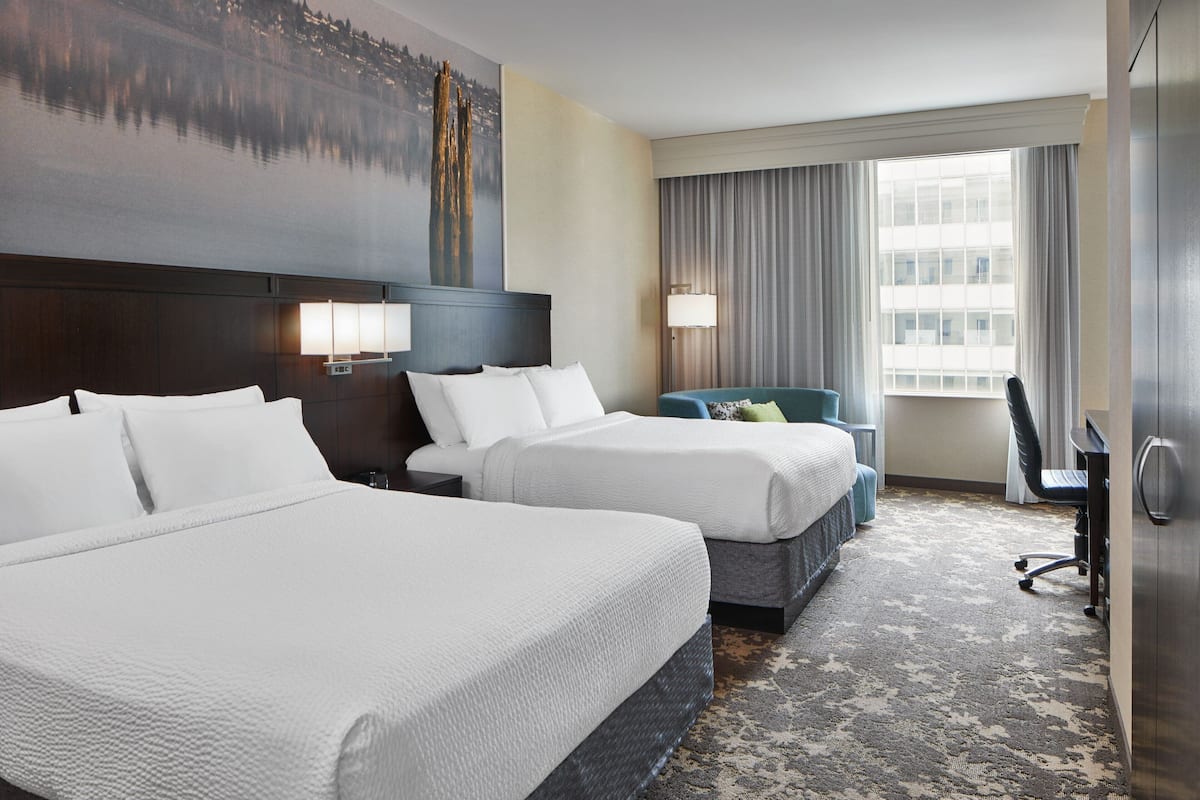 Room, 2 Queen Beds | Premium bedding, in-room safe, desk, laptop workspace