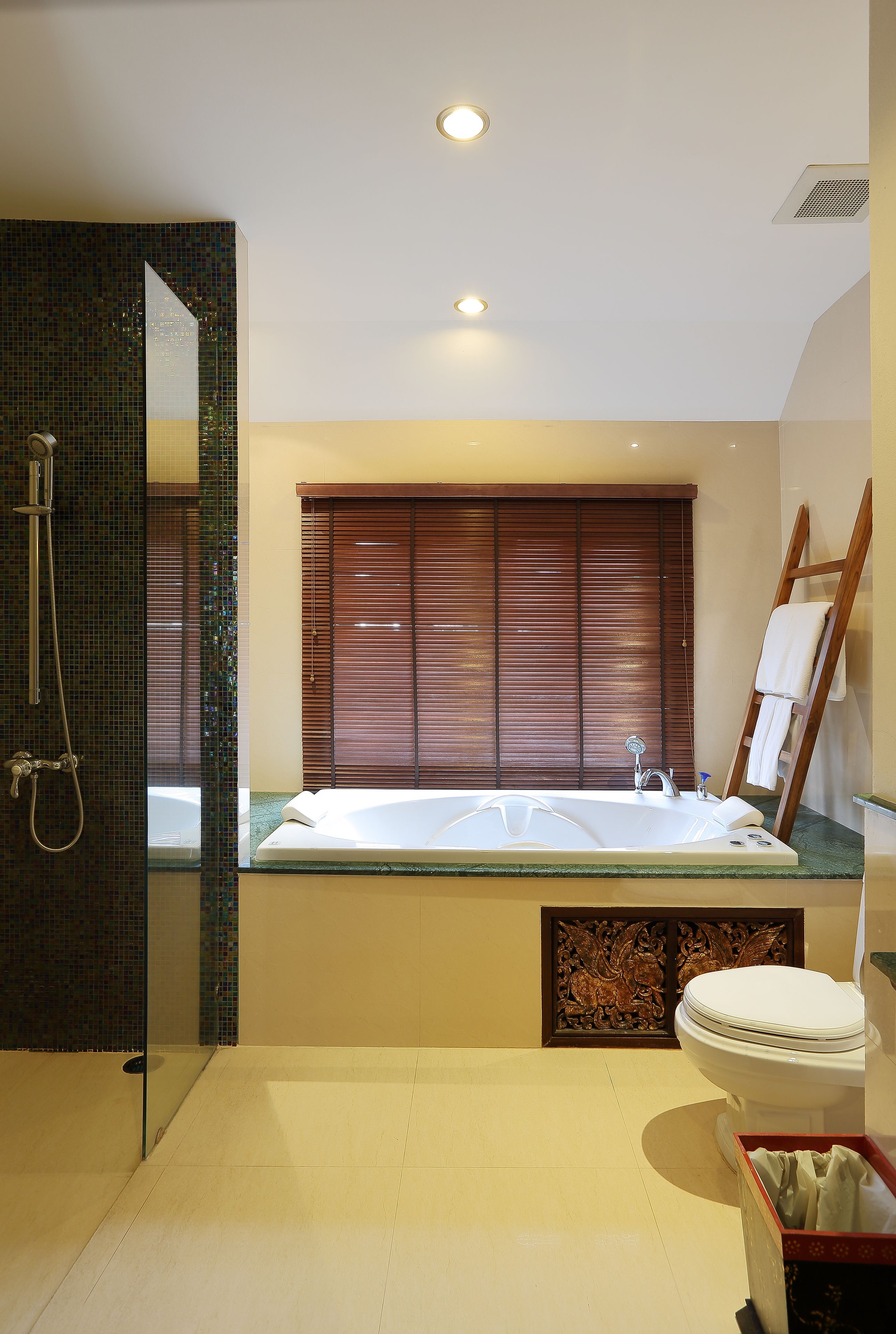 naga suite | bathroom | free toiletries, hair dryer, bathrobes, slippers