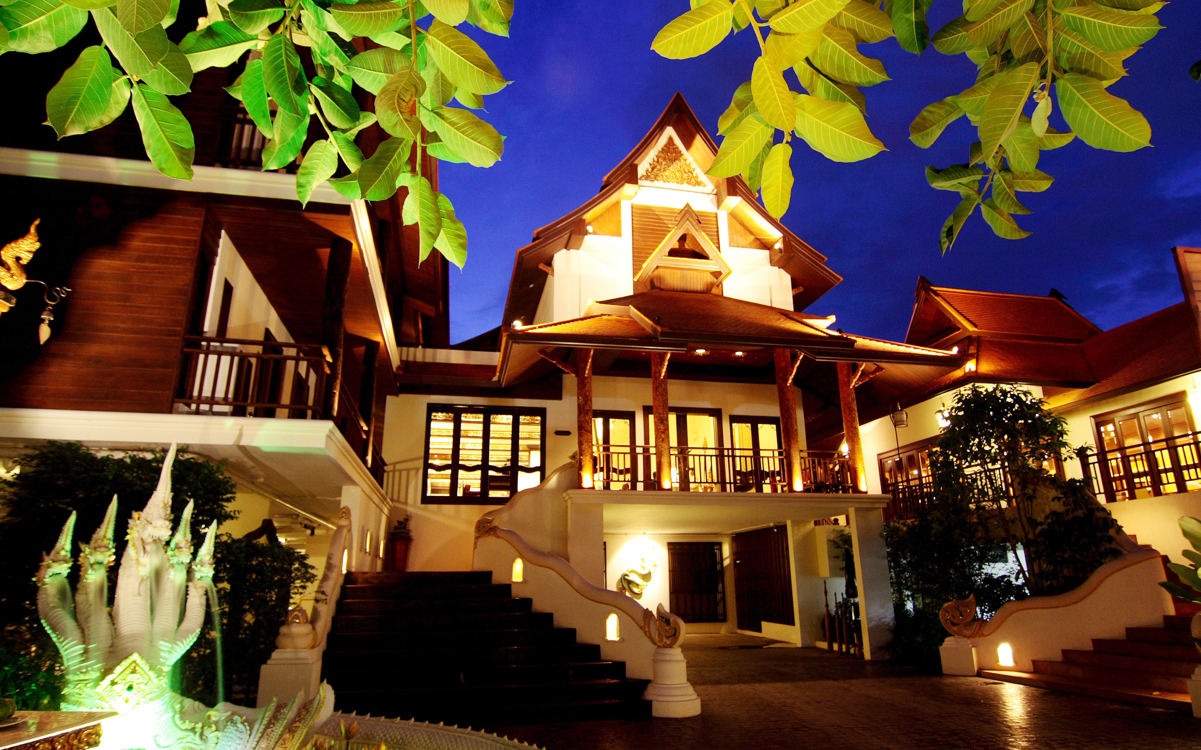 Front of property – evening/night