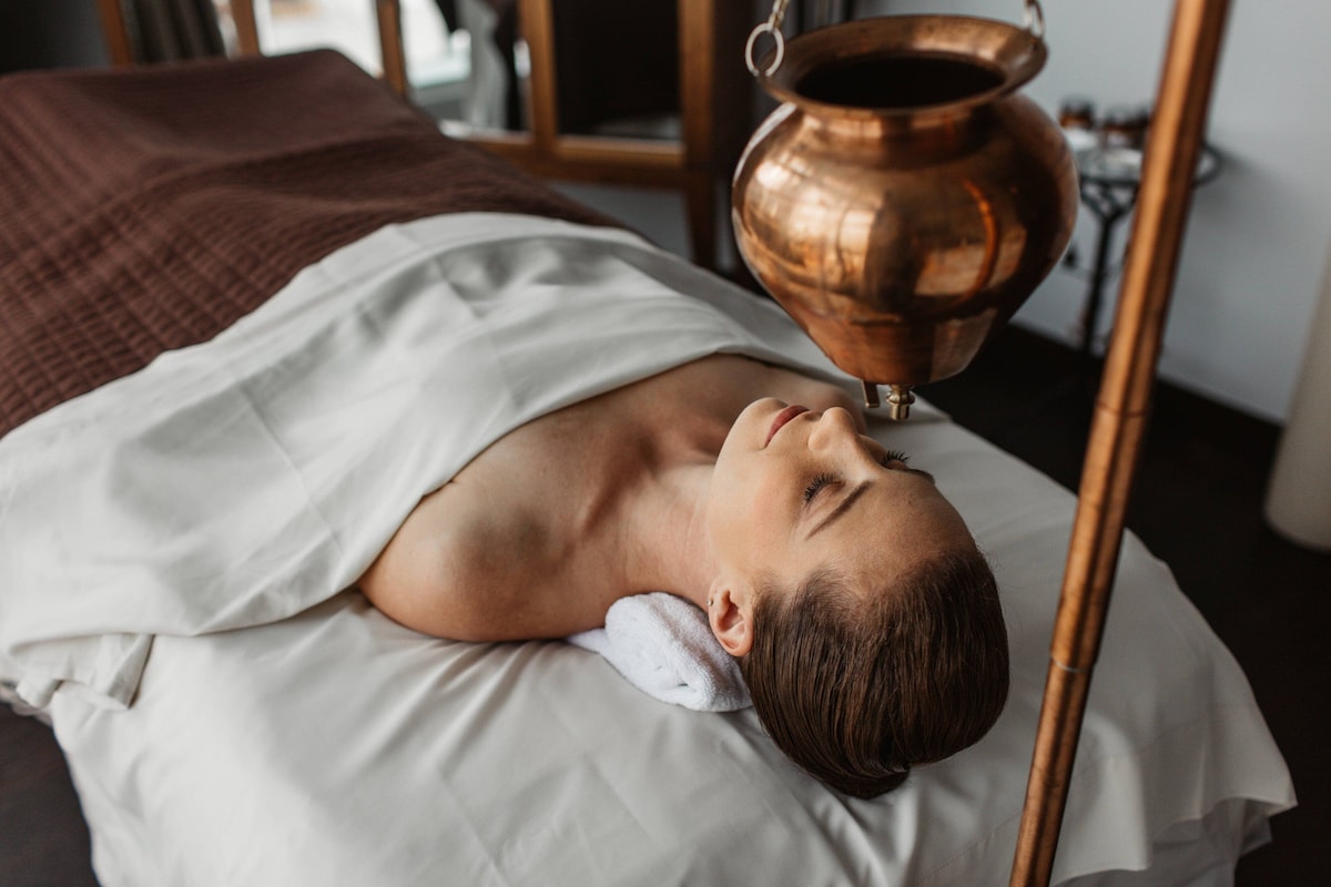 woman in a spa sauna room in The St. Regis Mexico City