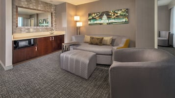 42-inch flat-screen TV with satellite channels, TV
