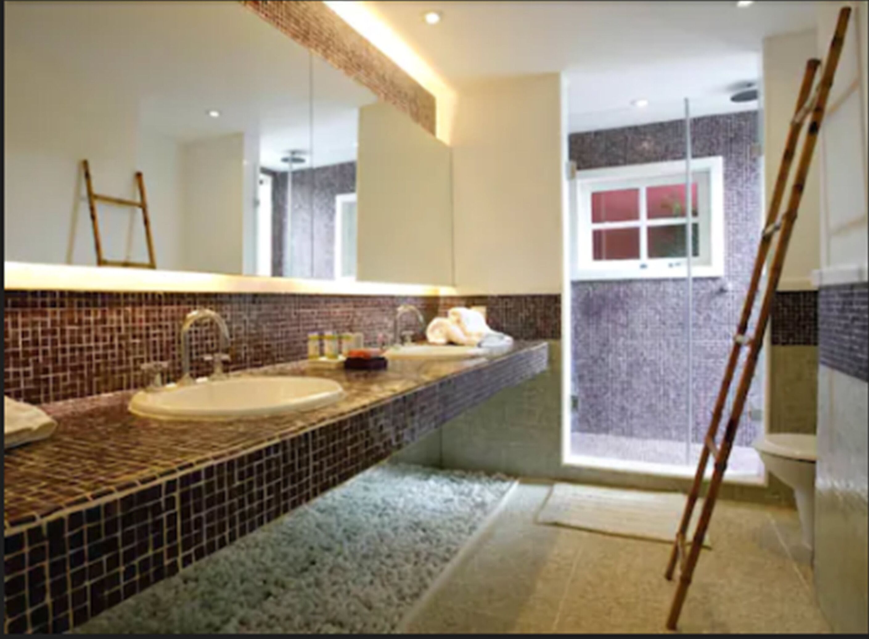 hair dryer, bathrobes, slippers, towels