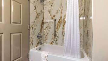 Free toiletries, hair dryer, towels