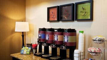 Free daily buffet breakfast