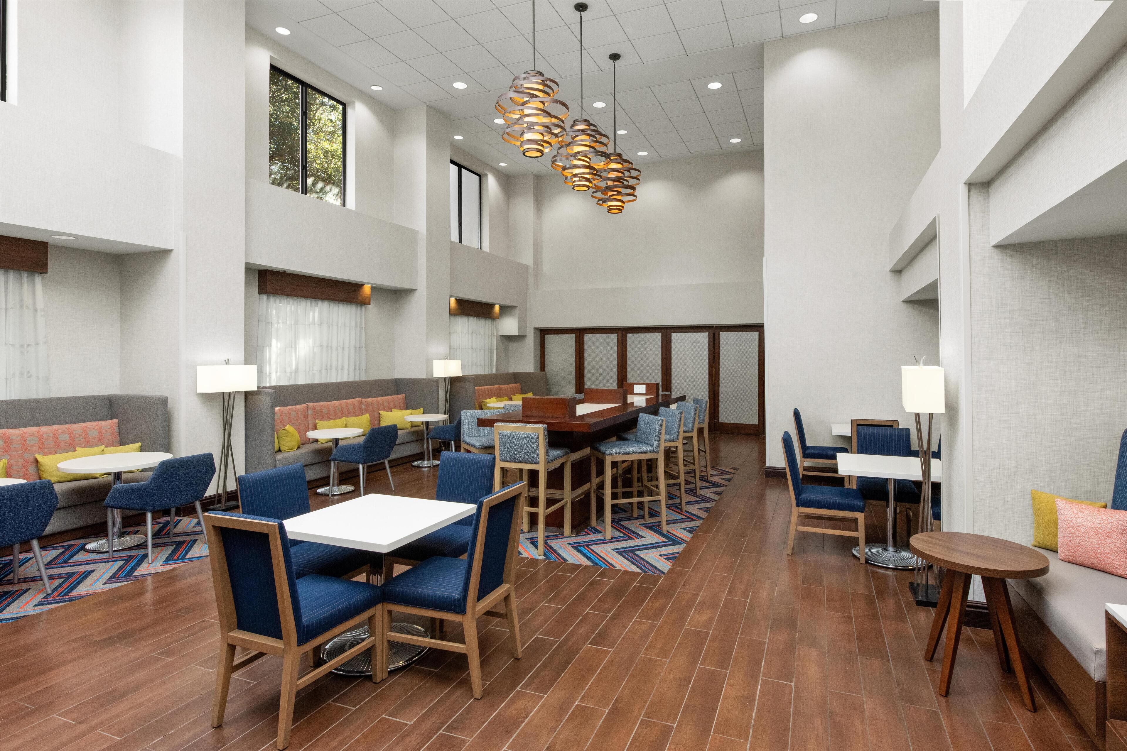 Free daily buffet breakfast