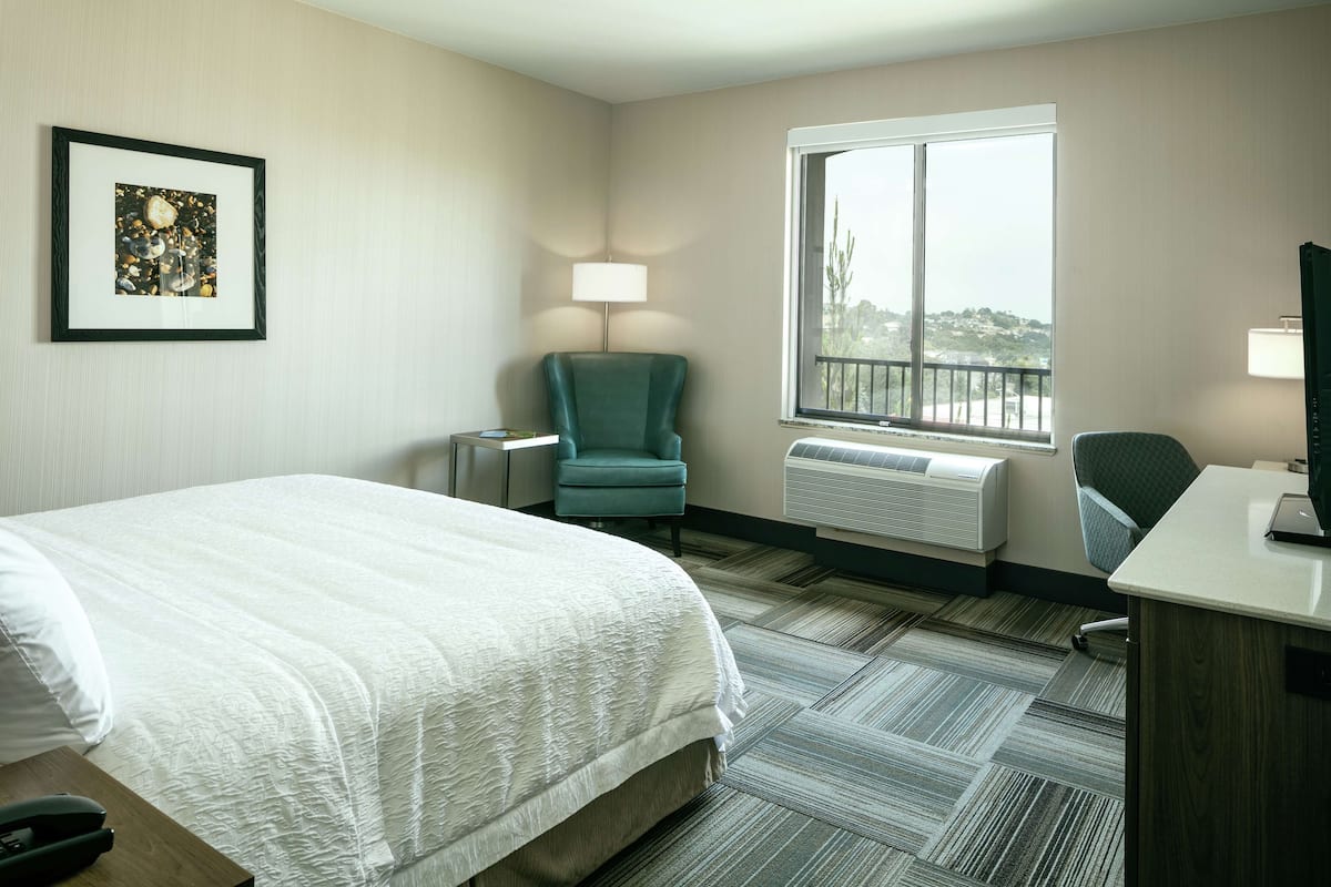 Hypo-allergenic bedding, blackout curtains, iron/ironing board