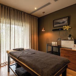 Steam room, hot stone massages, deep-tissue massages, Swedish massages