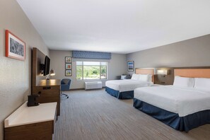 Two Double Beds, Non-Smoking, Accessible | In-room safe, desk, blackout drapes, iron/ironing board - Hampton Inn & Suites Casper (Casper)